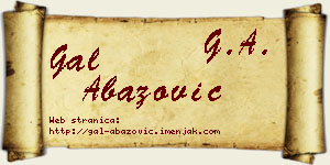 Gal Abazović vizit kartica